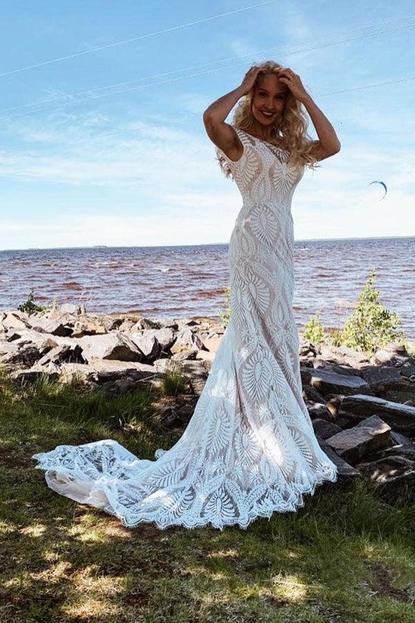 boho beach wedding dress